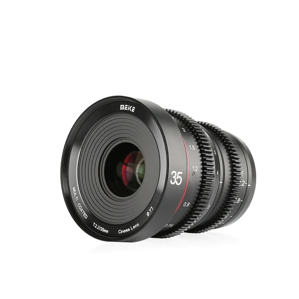 Meike MK-35mm F2.2 RF Obiectiv Cine Mini Prime, Montura Canon RF, Diafragma T2.2-T22, Focalizare Manuala, Filet Filtru 77mm