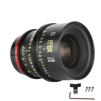Avatar Shop|Meike MK-35T2.1 FF-Prime Obiectiv Cine, Montura Sony E, Focala 35mm, Deschidere T2.1-T22, 11 Lame Diafragma, Filet Filtru 77mm|Meike