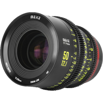 Avatar Shop|Meike MK-50T2.1 FF-Prime Obiectiv Cine, Montura EF, Focala 50mm, Diafragma T2.1-T22, 12 Elemente in 8 Grupuri, Filet Filtru 82mm|Meike