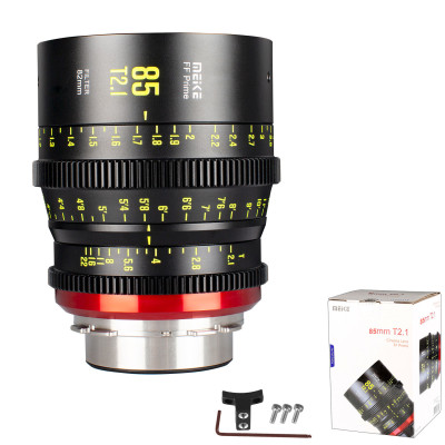Avatar Shop|Meike MK-85MM T2.1 FF-Prime PL Obiectiv Cine, Montura ARRI PL, Diafragma T2.1-T22, 14 Elemente in 8 Grupuri, Focus Manual|Meike