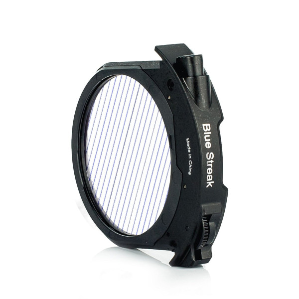 Meike MK-EFTR-BS Filtru Drop-in Blue Streak, Efect Anamorfic, Culoare Albastru, Compatibil Adaptoare Drop-in Meike si Canon