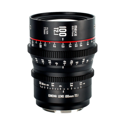 Avatar Shop|Meike 100mm T2.1 Cine Obiectiv Prim, Montura PL, Super 35, Diafragma 11 Lame, Filet Filtru 77mm|Meike