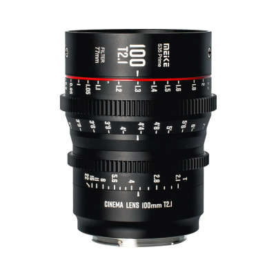 Avatar Shop|Meike 100mm T2.1 Cine Obiectiv Prim, Montura PL, Super 35, Diafragma 11 Lame, Filet Filtru 77mm|Meike