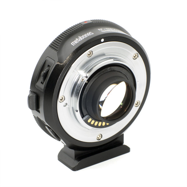 Canon EF la BMCC Adaptor Speed Booster 0.64x, Marire Diafragma 1 1/3 Stop, Diafragma Maxima f/0.80, Montura Micro 4/3