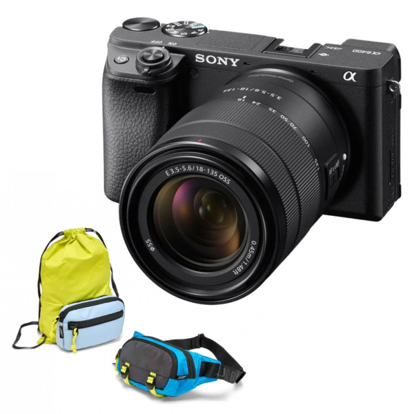 Sony A6400 Kit 18-135mm Aparat Foto Mirrorless, Senzor APS-C 24.2MP, Video 4K, Eye AF, 11 Fps, 3 Ani Garantie