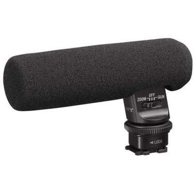 Avatar Shop|Sony ECM-GZ1M Microfon Zoom cu Patina Inteligenta, Mono, Condensator Electret, Supercardioid, Montare Camera|Sony