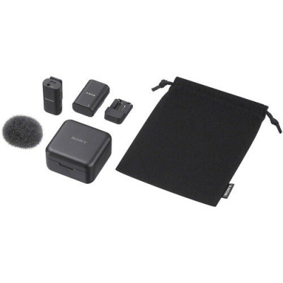 Avatar Shop|Sony ECM-W3S Sistem Microfon Wireless Lavaliera Single, Bluetooth 5.3, Transmisie 150m, Anulare Zgomot, Autonomie 6 Ore|Sony