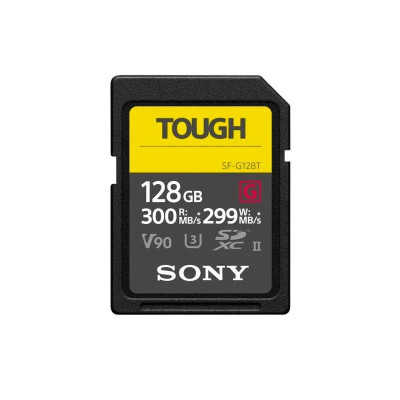 Avatar Shop|Sony Tough SF-G 128GB UHS-II SDXC Card de Memorie, 300MB/s Citire, 299MB/s Scriere, V90, U3, Clasa 10|Sony