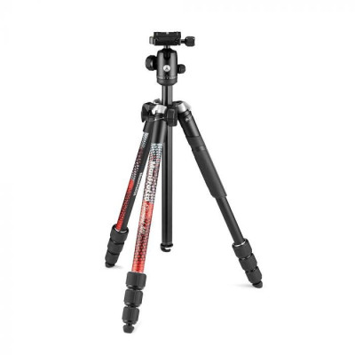 Avatar Shop|Manfrotto Element MII Trepied Foto cu Cap Bila, Rosu, Aluminiu, Inaltime Maxima 160cm, Sustine 8kg, Husa Inclusa|Manfrotto