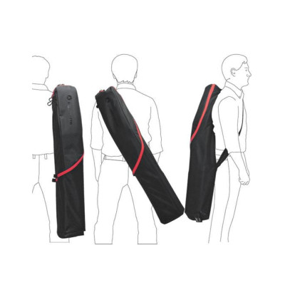 Avatar Shop|Manfrotto LBAG110 Geanta pentru Stative, Capacitate 3 Stative Stacking, Lungime Maxima 110 cm, Diametru 20 cm, Negru si Rosu|Manfrotto