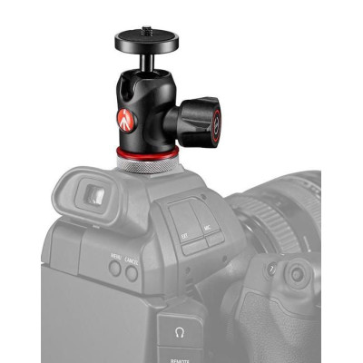 Avatar Shop|Manfrotto MH492LCD-BH Cap Prindere Monitor, Patina Cold-Shoe, Tip Bila, Aluminiu, Suporta 4kg|Manfrotto