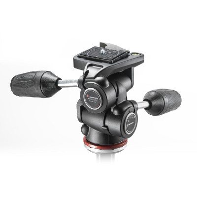 Avatar Shop|Manfrotto MH804-3W Cap Trepied Foto 3Way, Manere Retractabile, Sarcina 4kg, Greutate 750g, Panoramare 360°|Manfrotto