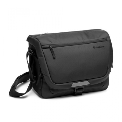 Avatar Shop|Manfrotto MB MA3-M-M Geanta Foto Messenger 3, Pentru Mirrorless si DSLR, Compartiment Laptop 14 inch, Husa Ploaie Inclusa, Negru|Manfrotto Bags
