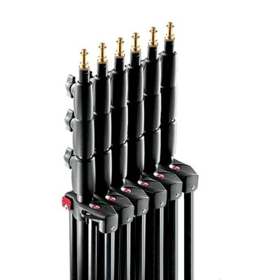 Avatar Shop|Manfrotto 1004BAC Stativ Pneumatic, Aluminiu, Inaltime Maxima 366cm, Sistem QSS, Sarcina Maxima 9kg|Manfrotto Grip