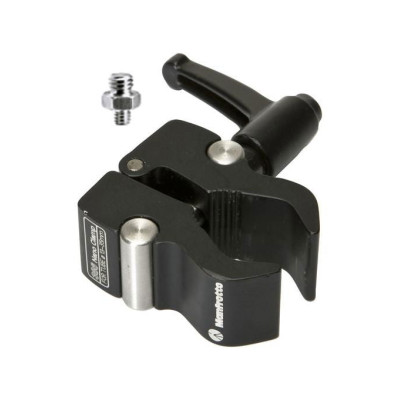 Avatar Shop|Manfrotto Nano Clamp 386BC-1 Menghina, Capacitate 4kg, Deschidere 13-35mm, Filet 1/4-20 si 3/8-16, Aluminiu|Manfrotto Grip