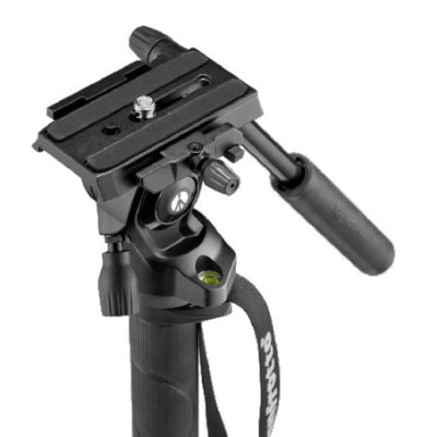 Avatar Shop|Manfrotto Element MII Monopied Video Fluid cu Cap, Baza Fluida Pliabila, 4 Sectiuni, Sustine 4kg, Greutate 1kg, Aluminiu|Manfrotto Video