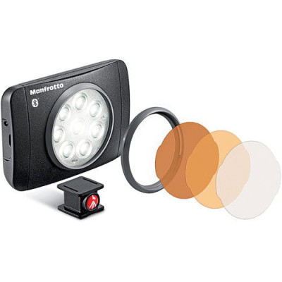 Avatar Shop|Manfrotto Lumimuse 8 BT Lumina LED, 8 LED-uri, 5600K, CRI 92, Dimmer 4 Trepte, Hot-Shoe si Filet 1/4|Manfrotto Video