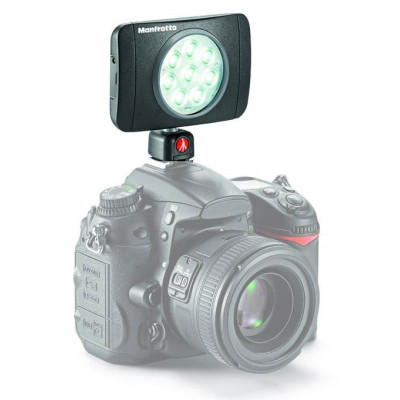 Avatar Shop|Manfrotto Lumimuse 8 Lampa Video LED, 8 Power LED-uri, 550 Lux, 5600K, Acumulator Li-Ion, Prindere Hot-Shoe|Manfrotto Video