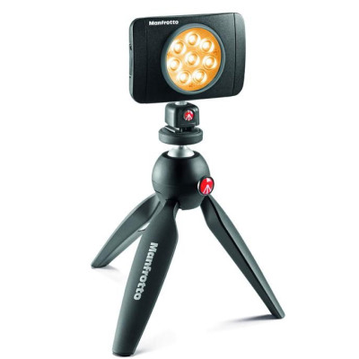 Avatar Shop|Manfrotto Lumimuse 8 Lampa Video LED, 8 Power LED-uri, 550 Lux, 5600K, Acumulator Li-Ion, Prindere Hot-Shoe|Manfrotto Video