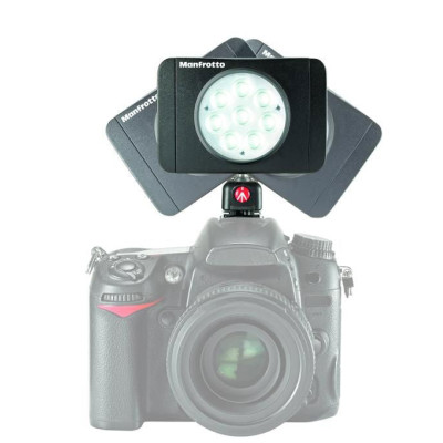 Avatar Shop|Manfrotto Lumimuse 8 Lampa Video LED, 8 Power LED-uri, 550 Lux, 5600K, Acumulator Li-Ion, Prindere Hot-Shoe|Manfrotto Video