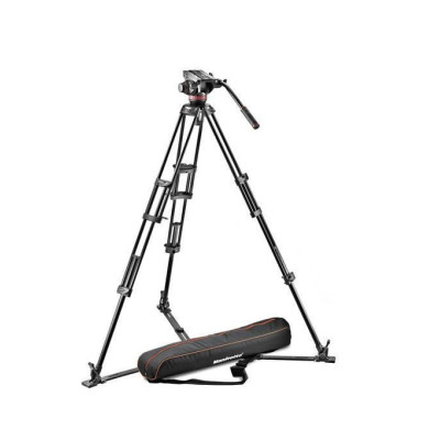 Avatar Shop|Manfrotto MVH502A,546GB Kit Trepied Video, Cap Fluid, Sustine 7 kg, Bol 75mm, Trepied Aluminiu, Spreader Podea|Manfrotto Video