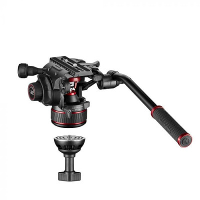Avatar Shop|Manfrotto Nitrotech 608 Kit Trepied Video, Sarcina 8 kg, Spreader Mijloc, Aluminiu, Husa Transport|Manfrotto Video