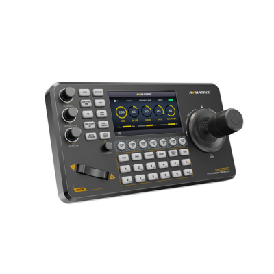 Avatar Shop|AVMatrix PKC3500 Controller PTZ Profesional, Touchscreen 5 Inch, Joystick 4D si T-bar, Pentru 255 Camere, PoE sau 12V DC|AVMATRIX