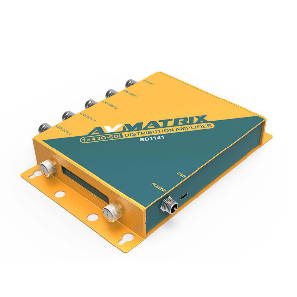 Avmatrix SD1141 Amplificator Distributie SDI 1x4, Reclocking, Detectie Automata Format, Egalizare Cablu, 4 Iesiri Independente