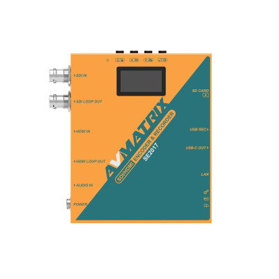 Avatar Shop|AvMatrix SE2017 Encoder si Recorder Video, HDMI si 3G-SDI, 1080p60, Streaming RTSP/RTMP/SRT, Captura USB-C, PoE|AVMATRIX