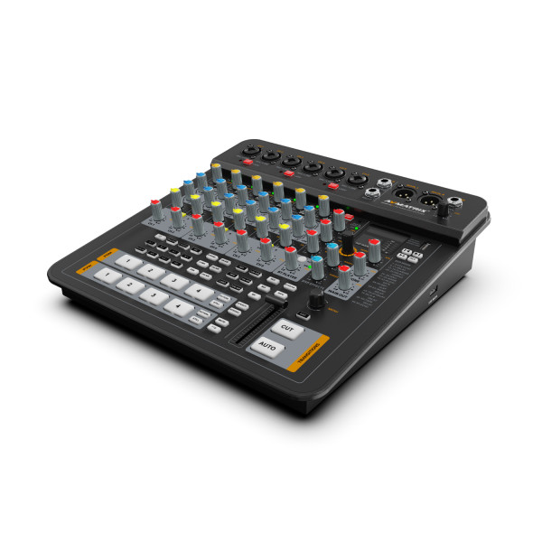 AvMatrix Shark H4M Switcher Audio Video, 4x HDMI, Iesiri HDMI si USB-C, Streaming RTMP/SRT, Inregistrare SD/USB