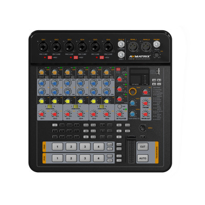 Avatar Shop|AvMatrix Shark S4M Mixer Audio-Video, 2x HDMI, 2x 3G-SDI, Streaming RTMP/SRT, Inregistrare SD/USB, 6x Microfon|AVMATRIX