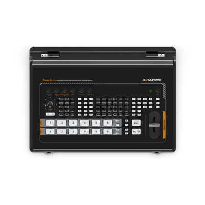 Avatar Shop|AVMatrix Shark S6 Plus Video Switcher, 6 Canale, 4x 3G-SDI, 2x SDI/4K HDMI, Display IPS 17,3 Inch, Streaming RTMP/SRT/RTSP|AVMATRIX