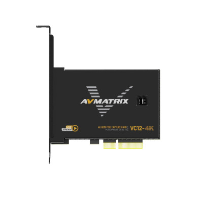 Avatar Shop|Avmatrix VC12-4K Placa de Captura HDMI PCIe, UHD 4K60, PCIe 2.0 x4, Video Necomprimat YUY2, Deinterlacing 1080i|AVMATRIX