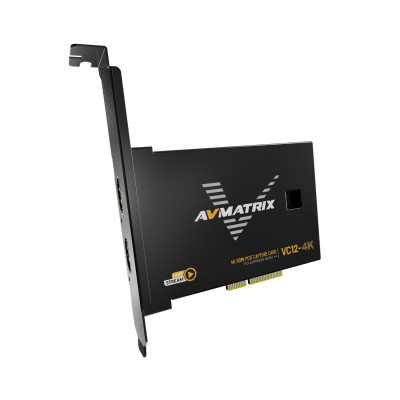 Avatar Shop|Avmatrix VC12-4K Placa de Captura HDMI PCIe, UHD 4K60, PCIe 2.0 x4, Video Necomprimat YUY2, Deinterlacing 1080i|AVMATRIX