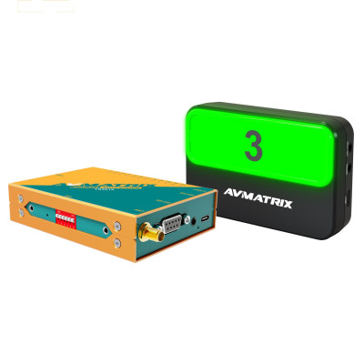 AVMATRIX TS3019-4 Sistem Tally Wireless Multi-Camera, 4 Lampi, 433 MHz, Raza 200m,...