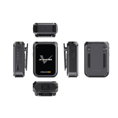Avatar Shop|AvMatrix WM12 Single Sistem Microfon Wireless, 1 Transmitator, 1 Receptor, Banda 2.4 GHz, Raza 100 m|AVMATRIX