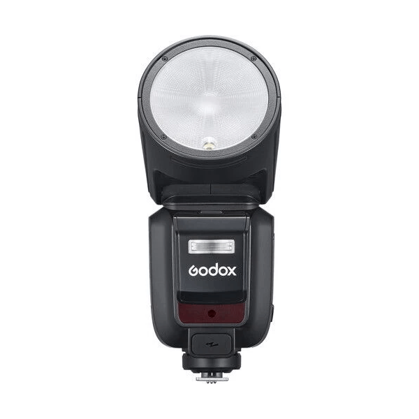 Blitz Godox V100 pentru Nikon, 100W, Cap Rotund, Sub-blit Integrat, Ecran Tactil, Acumulator Li-Ion VB30, HSS 1/8000s