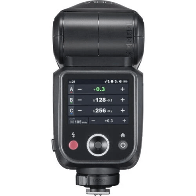 Avatar Shop|Blitz Godox V100 pentru Nikon, 100W, Cap Rotund, Sub-blit Integrat, Ecran Tactil, Acumulator Li-Ion VB30, HSS 1/8000s|Godox