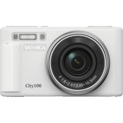 Yashica City 100 Aparat Foto Digital Compact, Alb, Senzor Sony 13MP, Zoom Optic 3x,...