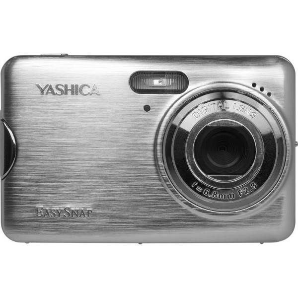 YASHICA EasySnap Camera Digitala, Argintiu, Zoom Digital 8X, 7 Moduri de Scena