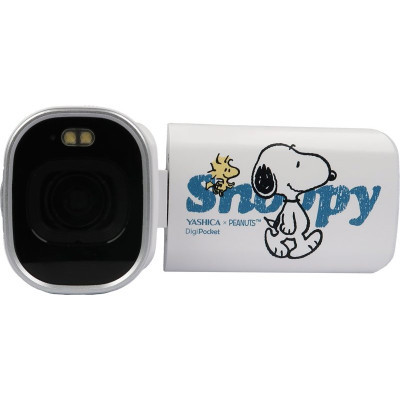 Yashica x Peanuts DigiPocket Camcorder, Senzor Sony CMOS 4K, Zoom Digital 4x, Ecran LCD...