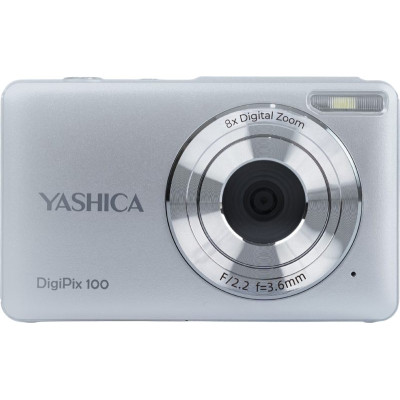 Yashica DigiPix 100 Aparat Foto Digital Compact, Culoare Argintiu, Rezolutie 8MP, Zoom...