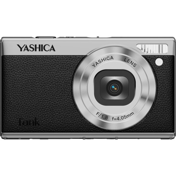 YASHICA Tank Camera Foto Digitala Compacta, Negru, Senzor 12MP, Video 4K, Ecran Rabatabil 3.0 Inch, Zoom Digital 8x