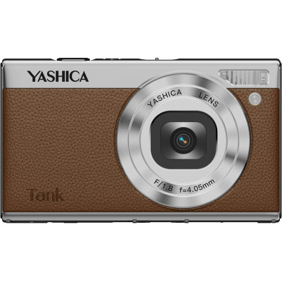 YASHICA Tank Camera Digitala, Culoare Maro, Senzor 12MP, Video 4K, Ecran Rabatabil 3...