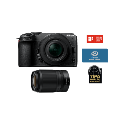 Nikon Z30 - Aparat Foto Nikon Mirrorless Vlog 20.9MP 4K | Dual Zoom Kit 16-50mm VR +...