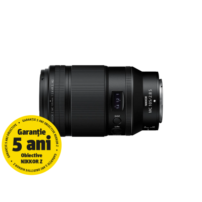 Obiective foto mirrorless Nikon Z 105mm f/2.8 VR S MC NIKKOR
