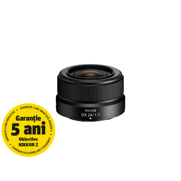 Obiectiv foto mirrorless Nikon Z DX 24mm f/1.7 NIKKOR