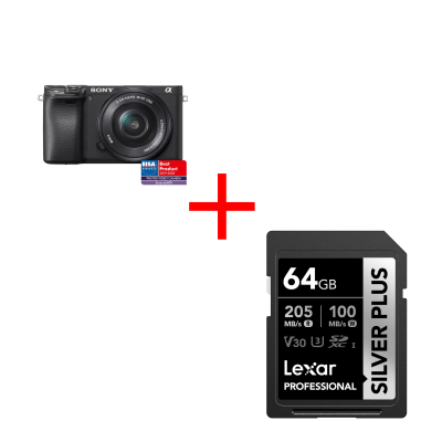 Sony A6400 24.2 MP Aparat Foto Mirrorless, Kit Obiectiv 16-50mm OSS, Video 4K,...