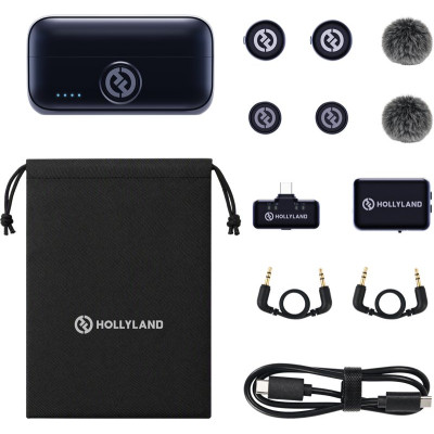 Avatar Shop|Hollyland Lark M3 Combo Lavaliere wireless USB-C & Camera RX, Audio 32-bit Float, Zgomot AI, Autonomie 24h|HOLLYLAND