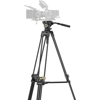 Avatar Shop|SmallRig 3751P AD-01 Pro Trepied Video, Cap Fluid, Inaltime 186 cm, Sarcina 8 kg, 75 mm, QR Drop-In Manfrotto / DJI RS|SmallRig